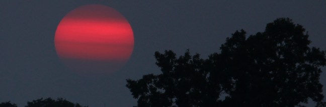 fire Haze sunset